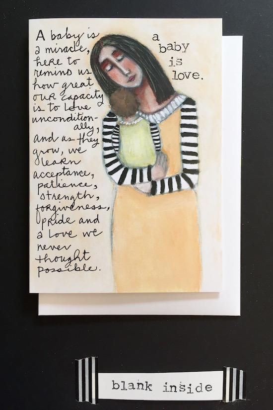 A Baby is Love (Greeting Card)