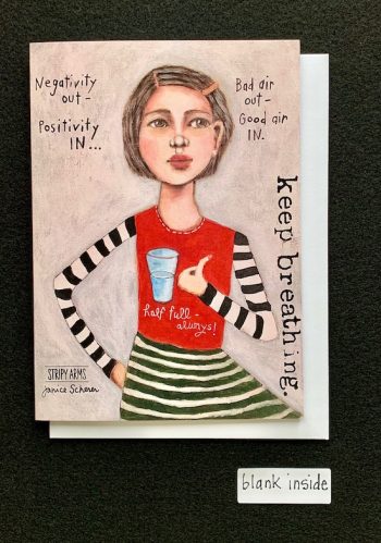 Keep Breathing (Greeting Card)