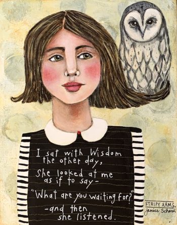The Owl Named Wisdom (Greeting Card)