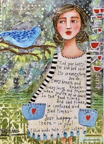 The Bluebird Said (Greeting Card)